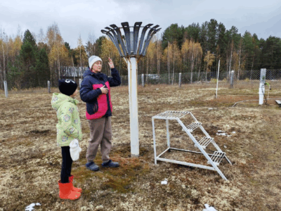 Юные метеорологи в Октябрьском филиале!